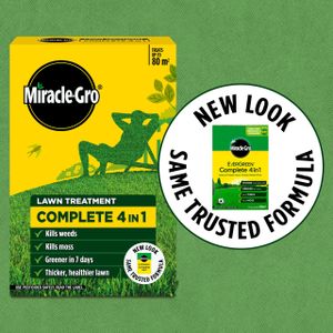 Miracle-Gro 4-in-1 Lawn Treatment – Weed, Feed & Moss Control