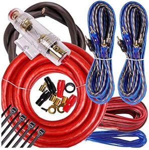 Complete 4 Channels 2000W Gravity 4 Gauge Amplifier Installation Wiring Kit Amp Pk1 4 Ga Red - for Installer and DIY Hobbyist - Perfect for Car/Truck/Motorcycle/Rv/ATV