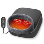 CooCoCo Shiatsu Foot Massager with Heat, 2-in-1 Feet and Back Massager for Circulation and Pain Relief, Kneading Foot Warmer, Relaxing Christmas Gifts for Women Men