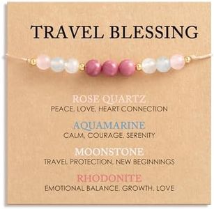 Travel Accessories Essentials for Women, Gifts Items Travelers Must Haves Cool Unique Stuff Flying Stocking Stuffers Bracelet Charm