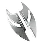 HCmotorku Motorcycle Driver Floorboard Front Rider Footboards Pedal Foot Pegs Fit For Harley Touring Road King Road Glide Electra Glide Street Glide Softail Dyna Chrome