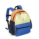 HPLQQ Little Kids Backpack, Toddler School Bag Children Primary Schoolbag Book Bag Waterproof Nylon Rucksack Casual Daypack for Girls Boys Aged 2 3 4 5 6 Years, with Chest Strap,A2-Blue Green