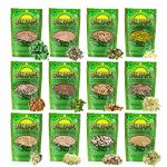 Mumm's Sprouting Seeds - Boosted Sample Pack - 1,325 GR - Organic Sprout Seed Kit - Broccoli, Radish, Alfalfa, Mung Bean