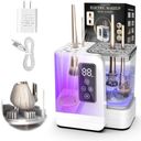 5-in-1 Electric Makeup Brush Cleaner & Dryer Machine- Portable Automatic USB Cosmetic Brushes Cleaner Tool with Deep-Clean Silicone Brush for All Size Brushes (Contour, Eyeshadow, Blush)