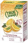 TRUE ORANGE Water Enhancer (32 Packets) | Zero Calorie Water Flavoring | For Water, Bottled Water, Iced Tea & Recipes | Water Flavor Packets Made with Real Oranges