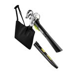 DEKOPRO Electric Leaf Blower Vacuum: 3 in 1 Electric Leaf Blower Corded Powerful Lawn Care Tools, Leaf Vacuum and Mulcher, 40L Leaf Collector Bag with Shoulder Strap for Yard, Garden, Patio, Sidewalk