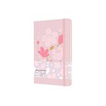 Moleskine Limited Edition Sakura Notebook, Hard Cover, Large (5" x 8.25"), Ruled/Lined, Graphic 1, 240 Pages