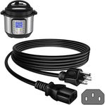 Zonefly Power Cord Compatible for Instant Pot Electric Pressure Cooker, Rice Cooker, Soy Milk Maker, Microwaves and More Kitchen Appliances Replacement Cable