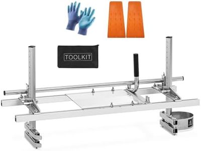 LUVAGD 36" Portable Chainsaw Mill Kit, Adjustable Aluminum Steel Lumber Cutting Guide, Heavy Duty Planking Milling Attachment for 14–36 Inch Chainsaw Saw Mill