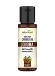 Naturoman Cold Pressed Jojoba Carrier Oil | Suitable for All Skin Types | 100% Pure & Natural | For Skin, Hair, Face, Body & Massage | Pack of 1 | 30 ml