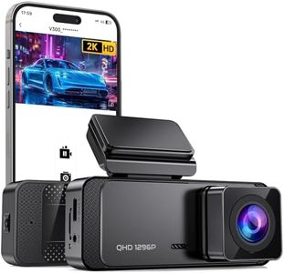 Dash Cam, 1296P Front Dashcam, Veement V300 WiFi Dash Camera for Cars with App, Night Vision, Mini Hidden Single Car Camera, Loop Recording, 24H Parking Mode, Support 256GB Max, Black