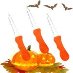QHZHANG Pumpkin Carving Kit small kids Halloween Lantern Face Pattern Tools (Orange)