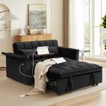 Convertible Sofa Bed,3-in-1 Velvet 