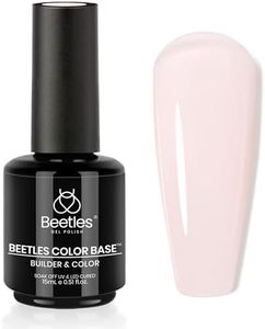 Beetles Nude Color Base Builder for Nails: Nail Strengthening Extension Sculpting Nail, Soak Off Long Lasting UV LED Gel Nail Polish Rubber Base Coat