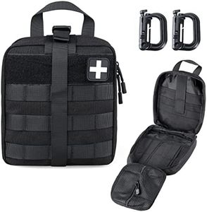Livans Tactical Medical Pouch Multifunctional EMT Bag with Red Cross Patch and D Ring