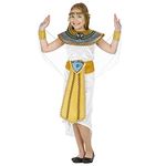 Fun Shack Egyptian Costumes for Kids Girls, Kids Cleopatra Costume Kids, Egyptian Costumes for Girls, Egyptian Costume Girl X-Large White