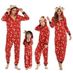 HIFUAR Christmas Onesie Family Matching Pyjamas Set Sleepwear Holiday Gifts for Mens Womens Boys Girls Reindeer Loungewear Jumpsuit Mom