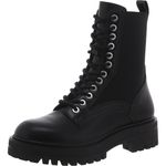 Steve Madden Women's Kenny Combat Boot, Black, 8