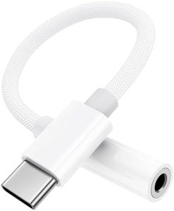 Adattatore USB C Jack [Certificato MFi] Adattatore Cuffie USB C a 3.5 mm Adattatore Aux Audio Cavo Dongle Jack Kompatibel mit iPhone 15/15 Pro/15 Pro Max, Samsung Galaxy S24 S23 S22, iPad Mini/Pro
