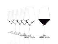 Stölzle Lausitz Revolution Red Wine Glasses, 490ml, 6-piece set, highly functional goblets for red wine, red wine glass designed for various grape varieties