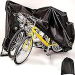 Sigtuna Bike Cover Outdoor Waterproof for 1, 2 or 3 Bikes, Bicycle Covers Rain Sun UV Dust Wind Proof with Lock Hole for Mountain Road Electric Bike (XL)