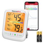 ThermoPro TP359 Bluetooth Thermometer Humidity Meter 260FT Wireless Hygrometer with APP Alerts and Graph Room Thermometer with Data Storage Temperature and Humidity Sensor for Home Greenhouse Garage