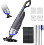 Sharkswell Upgraded Cordless Pool Vacuum with Telescopic Pole,60 Min Powerful Suction & Large Head, Rechargeable Handheld Cleaner for Above Ground Pools, Inground Pools, Hot Tubs and Spa