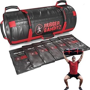 Rubberbanditz- Fitness Sandbag for Workout | Heavy Duty 50 lb Sand Bags Weights for Crossfit, at Home Workouts, Cross-Training, Military Conditioning and Exercise