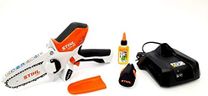 Stihl GA010116900 Scie de jardin sans fil GTA 26 avec 1 batterie AS2 et 1 chargeur AL1