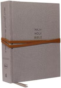 NKJV, Journal the Word Bible, Cloth over Board, Gray, Red Letter, Comfort Print: Reflect, Journal, or Create Art Next to Your Favorite Verses