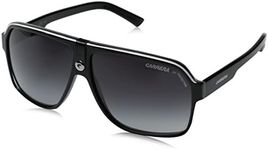 Carrera Ca33S Aviator Sunglasses, Black Crystal Grey Frame, Dark Grey Gradient Lens, One Size