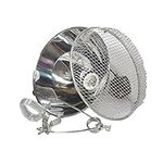 Clamp Lamp Reflector Dome and Grill Silver 150W For Reptile Vivarium