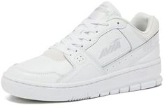 Avia 816 Men’s Basketball Shoes, Low Top Retro Sneakers for Indoor or Outdoor, Street or Court, Sizes 7 to 16, White, 11.5 Women/10 Men