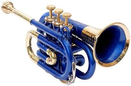 SAI MUSICAL POCKET TRUMPET BB PITCH COPPER LACQUERED WITH FREE HARD CASE MOUTHPIECE COMPACT AND STYLISH INSTRUMENT FOR TRAVEL AND PRACTICE
