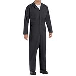 Red Kap Men's Twill Action Back Coverall, Black, 40