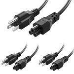 3 Pack 10FT(3m) Long 3 Prong Universal AC Power Cord for Epson Printer Laptop Computer Notebook, LG LCD LED Smart TV Power Cable