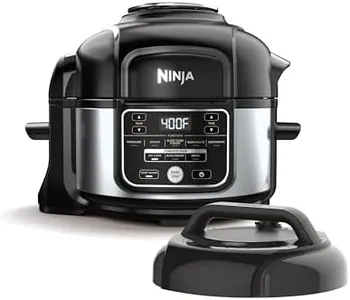 Ninja Foodi 10-in-1 Pressure Cooker & Air Fryer, 5 Quart - Stainless Steel Multi-Cooker with Precise Heating - Perfect Holiday Gift & Healthy Fast Cooking (FD 101)