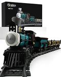 Nifeliz TH10 Steam Train Building Kit and Engineering Toy, Collectible Steam Locomotive Display Set, Train Set with Train Track, Top Present for Train Lovers (560 PCS)