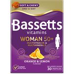 Bassetts Vitamins Woman 50+ Multivitamins & Multiminerals Orange & Lemon Flavour 30 Gummy Pastilles