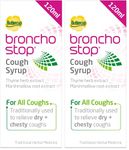 Bronchostop Cough Syrup - for the Relief of Any Cough - 120 ml (Pack of 2)