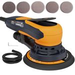MAXXT Orbital Sander 150mm(6 inch), Brushless Random Electric Sander 5.0mm, 6 Variable Speed Corded Palm Sander, 350W for Wood