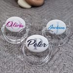 *2-Pack* FUNKY DUMMY Personalised Dummy Pacifier Soother, All TEATS Sizes & Colours, Monogram