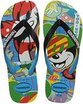 Havaianas Unisex Disney Stylish Flip-Flop, White Turquoise, 1/2 UK