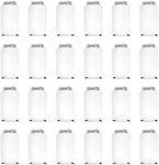 Can Cooler Sleeves Blank Poly Foam - Collapsible DIY Customizable for Parties Weddings Bulk (25, White)