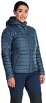 Rab Women's Microlight Alpine Down Jacket for Trekking, Climbing, & Skiing - Orion Blue - 14