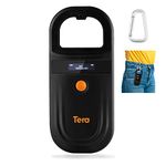 Tera Pet Microchip Reader Scanner RFID Portable Animal Chip ID Scanner with OLED Display Screen Rechargeable Data StorageTag Scanner for Animal Management Supports for Dog Cat Pig