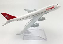 eS³kube Diecast Metal Aeroplane Scale Model, Size -16 cm -1pc - for Display ONLY (Swiss Airlines)