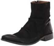 John Varvatos Men's Morrison Sharpei Boot Mid Calf, Black, 9