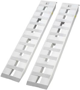 Aluminum Ramps, 6000 Lbs, Heavy-Duty Ramps with Top Hook Attaching End, Universal Loading Ramp for Motorcycle, Tractor, ATV/UTV, Trucks, Lawn Mower, Straight Loading Ramp, 84"x 15", 2Pcs