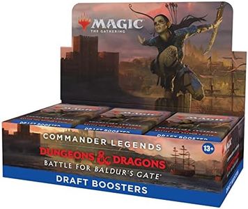 Magic The Gathering Commander Legends: Battle for Baldur’s Gate Draft Booster Box, 24 Boosters, Multicolor, D10230001